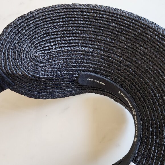 NWT Helen Kaminski Maris Raffia Visor Hat 🖤 (#165) - Picture 4 of 11